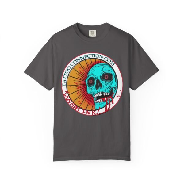 Skull & Flag Unisex T-Shirt, Casual Wear, Tattoo Art Tee, Graphic Tee, Unique Gift for Holidays - Image 5