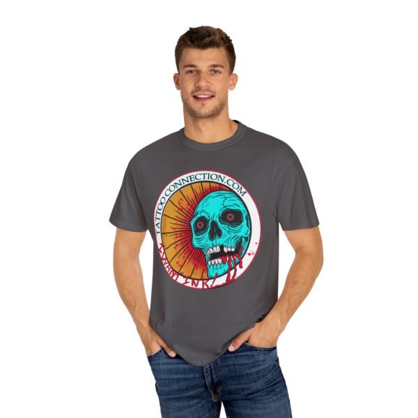 Skull & Flag Unisex T-Shirt, Casual Wear, Tattoo Art Tee, Graphic Tee, Unique Gift for Holidays - Image 8