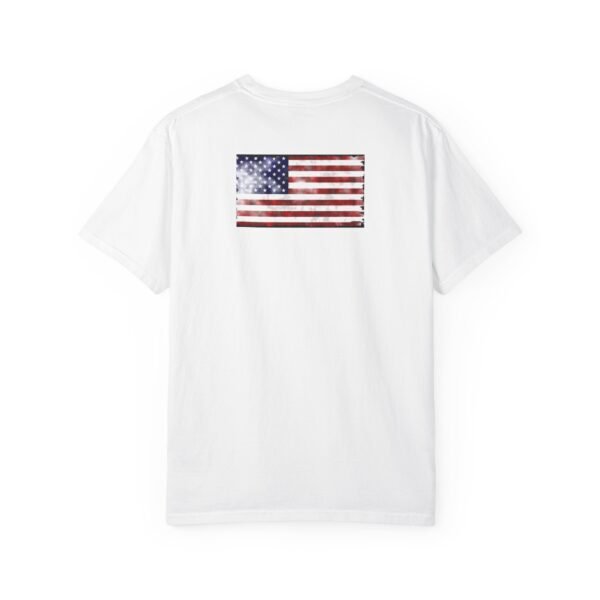Skull & Flag Unisex T-Shirt, Casual Wear, Tattoo Art Tee, Graphic Tee, Unique Gift for Holidays - Image 2