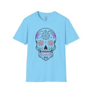 Boho Skull & Phoenix T-Shirt | Unisex Softstyle Tee for Music Festivals, Gifts, Spirituality, Summer Vibes, Casual Wear